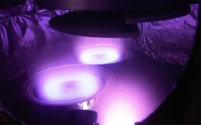 Sputtering deposition with plasma